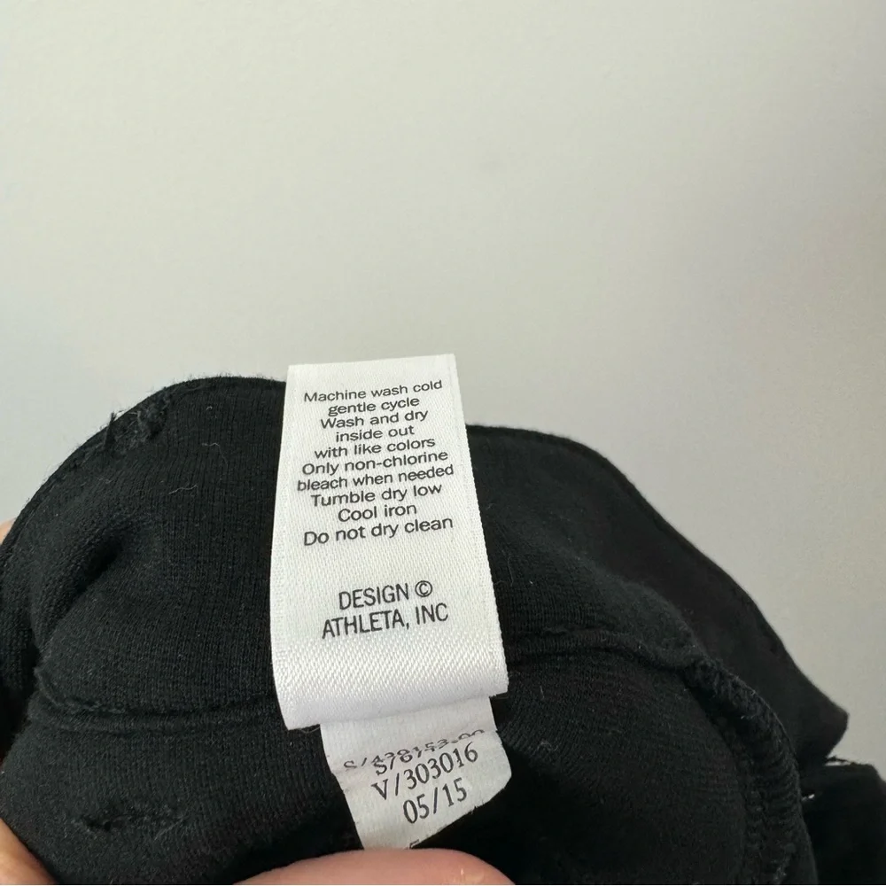 Athleta Black Skinny Ponte Stretch Knit Pants Size 12 - Picture 10 of 10